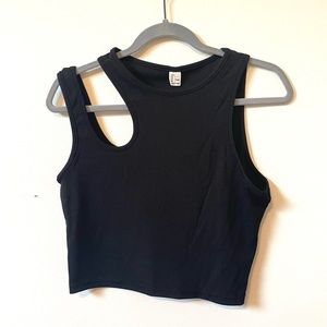 Asymmetrical Black tank top